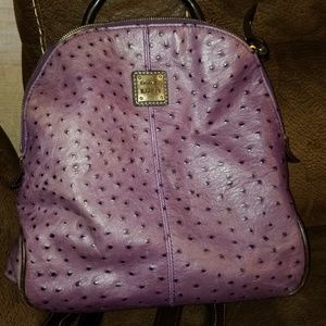 Dooney and Burke purple purse backpack